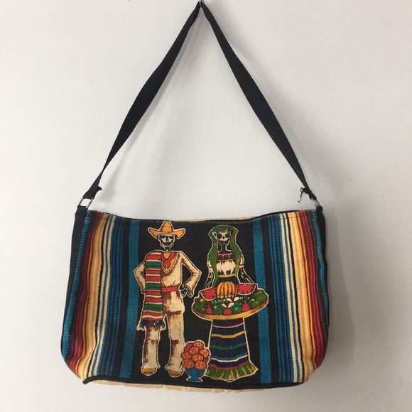 Vintage Handbags - 2/$20 Day of the Dead bag from Mexico